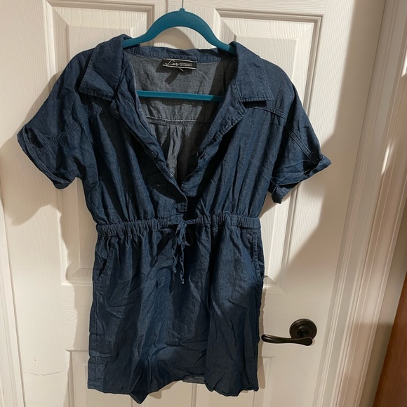 Little denim dress w pockets - Picture 1 of 2